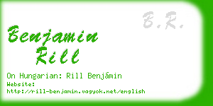 benjamin rill business card
